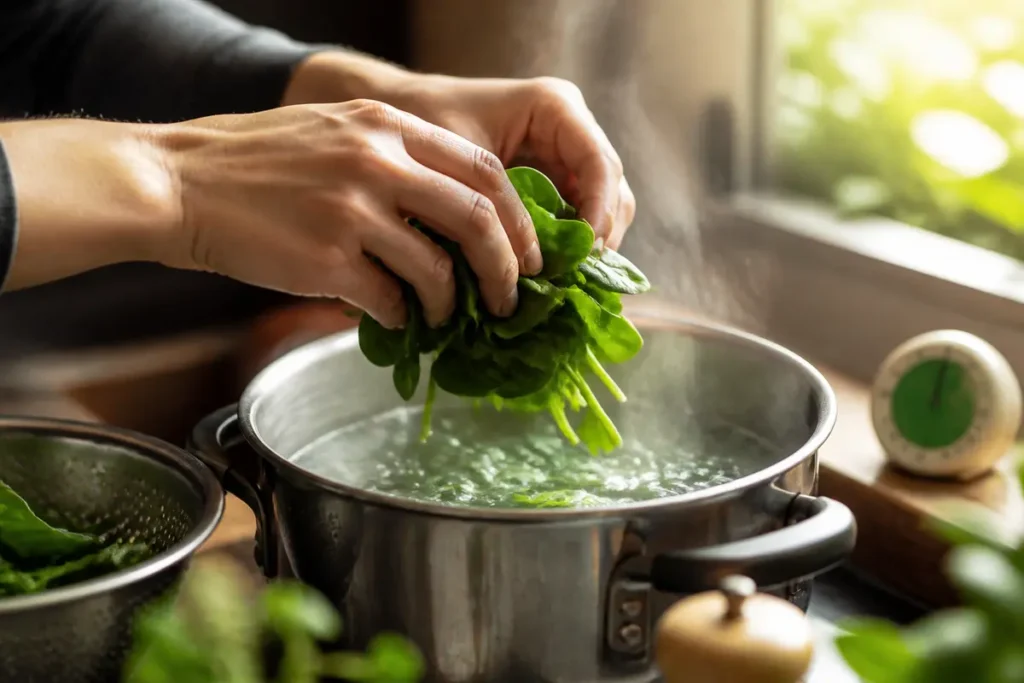 Temps de cuisson épinard frais à l’eau : astuces rapides !